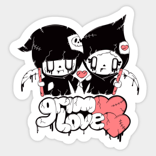 Grim love Sticker